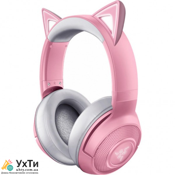 Навушники Razer Kraken BT Kitty Edition Quartz Pink 1