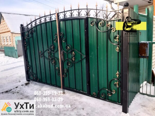 Распашные ворота, откатные ворота, навес, калитка, МАФ | Объявления УХТЫ Жмеринка | maf_n-21606