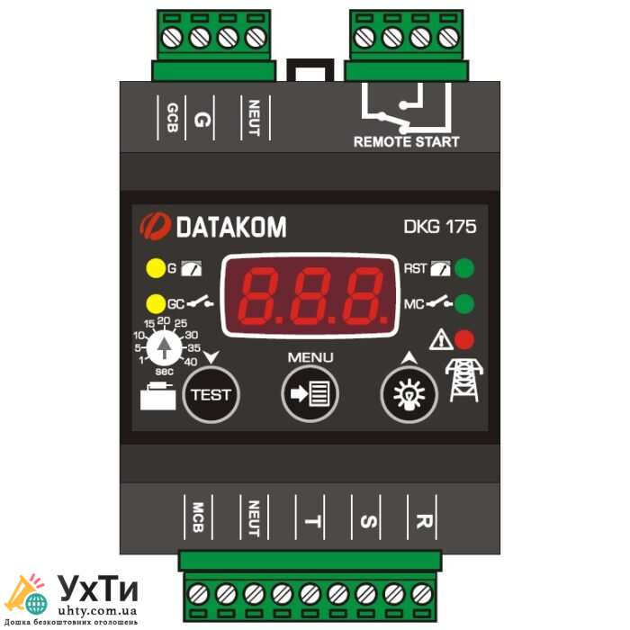 DATAKOM DKG-175 Контролер автоматичного введення резерву (АВР), 230/400 VAC, монтаж на DIN рейку | Оголошення УХТИ Вінниця | datak-22577
