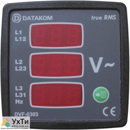 DATAKOM DVF-0303 Вольтметр-частотомер, 3 фазы, 72x72mm, 3 дисплея | Объявления УХТЫ Мариуполь | datak-22516