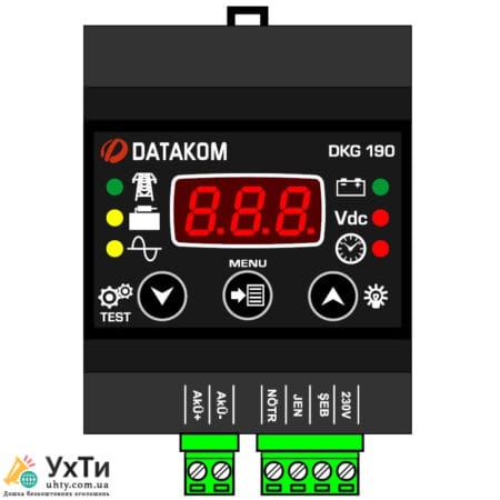 DATAKOM DKG-190 Battery charge controller for power supply systems | Advertisement UHTI Sarny | dkg-1-22518