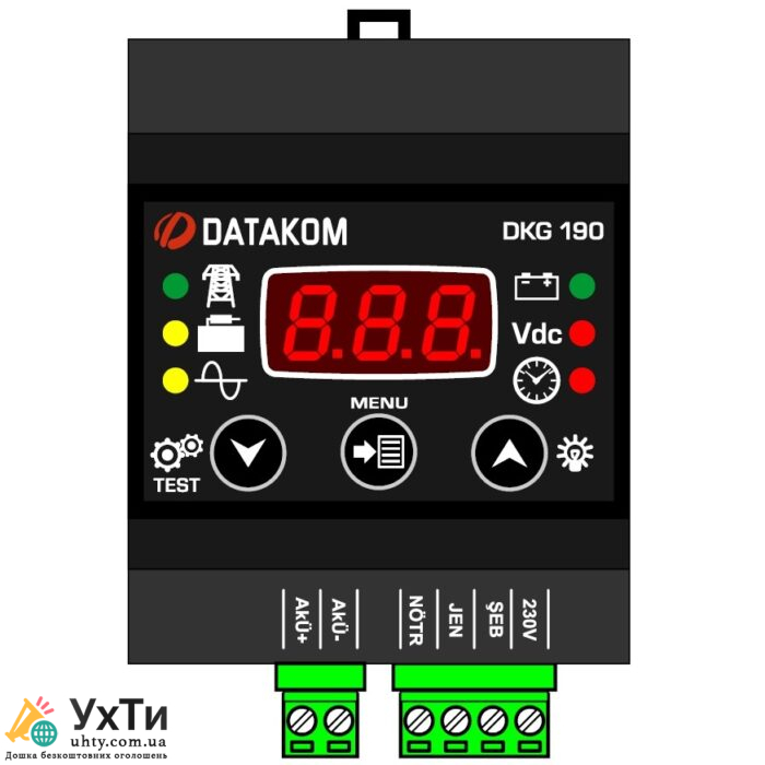 DATAKOM DKG-190 Контролер заряду акумуляторних систем електроживлення | Оголошення УХТИ Сарни | dkg-1-22518