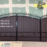 Кованые ворота с профнастилом. Распашные ворота с профнастилом Объявления УХТЫ Берегово | maf_n-22670