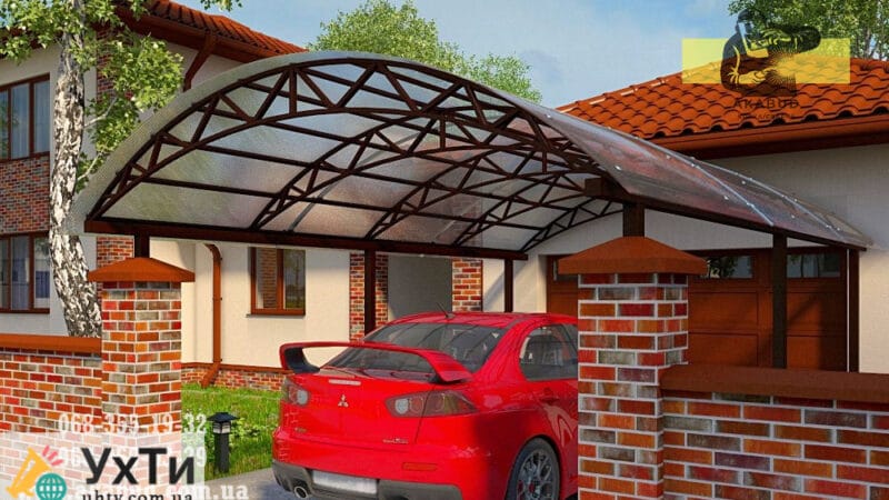Навес для автомобиля. Навес для авто. Распашные ворота | Объявления УХТЫ Нетешин | maf_n-22866