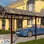 Carport. Carport. Swing gates | Advertisements UHTI Netishyn | maf_n-22867
