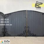 Кованые ворота с профнастилом. Распашные ворота с профнастилом Объявления УХТЫ Берегово | maf_n-22673
