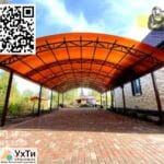 Gates Raspashnye, retractable from profiled sheet. Garage gates. Canopy, railing. | Announcement of Uzhhorod Uzhhorod University of Applied Sciences | 14-1-23144