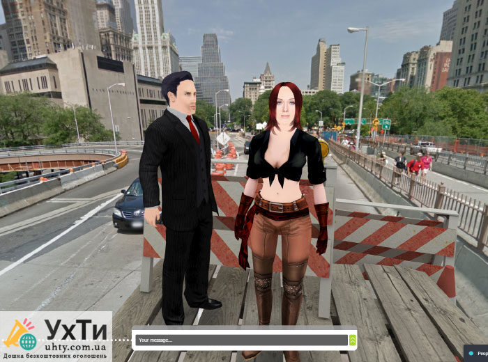 Виртуальный чат 3d City Chat