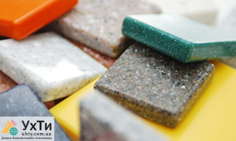 Artificial acrylic stones Hanex | Advertisement UHTI Tyachiv | iskus-24680