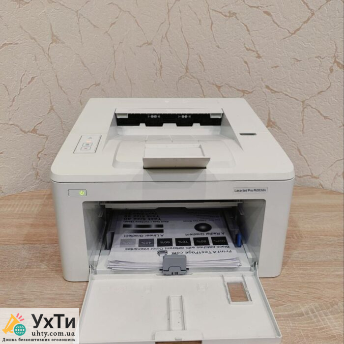 Лазерний мережевий принтер з дуплексом HP LaserJet Pro M203dn + кабелі | Оголошення УХТИ Дубно | 3-4-28754