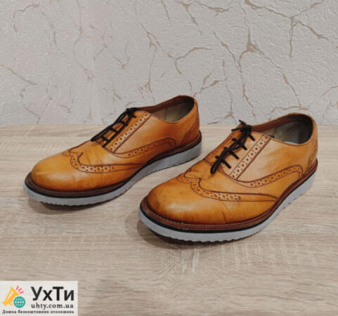 Leather men's brogue shoes CLARKS 44r./29 cm | Advertisement UHTA Khmelnytskyi | 5-28791