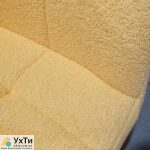 Мягкое кресло ткань букле тедди желтая, серая Флор | Объявления УХТЫ Павлоград | flor--29029