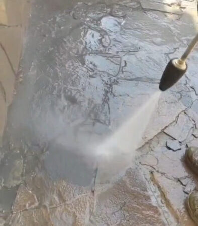 Tile washing with Karcher, yard cleaning | Advertisement of UHTI Pryluky | 01-31527