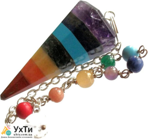 Кристальный маятник 7 чакр из натуральных камней (Индия) | Оголошення УХТИ Могилів-Подільський | mayat-31360