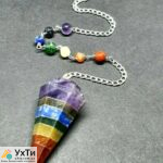 Кристальный маятник 7 чакр из натуральных камней (Индия) | Оголошення УХТИ Могилів-Подільський | mayat-31361