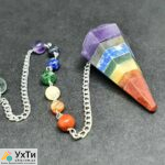 Кристальный маятник 7 чакр из натуральных камней (Индия) | Оголошення УХТИ Могилів-Подільський | mayat-31362