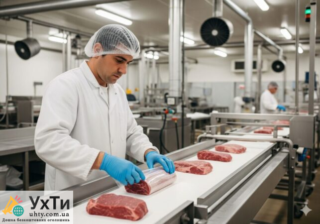 Work as a Meat Packer, night shifts. | Advertisements Production / labor specialties, Work, Retail / sales / purchases UHTI Lviv | gemin-32134