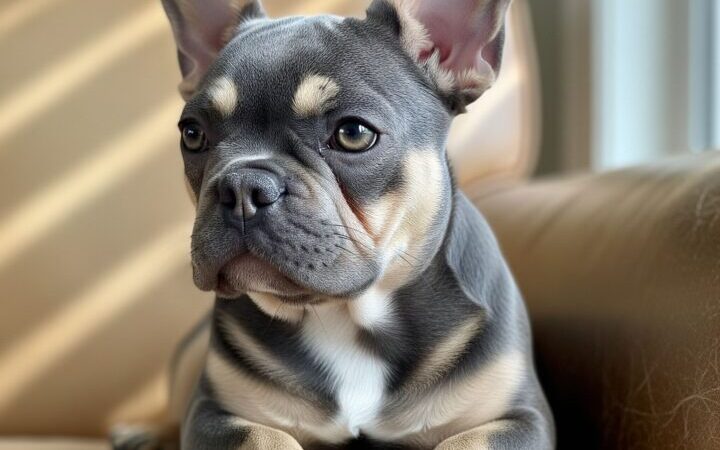 Французский бульдог Голубо – тигровый мальчик,2,5 мес | Объявления Собаки, Животные УХТИ Полтава | gemin-32492